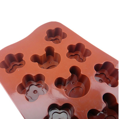 【硅膠蛋糕模具/巧克力模/小熊梅花巧克力餅干?！績r格,廠家,圖片,其他橡膠制品,慈溪市天廚電子商務經營部-