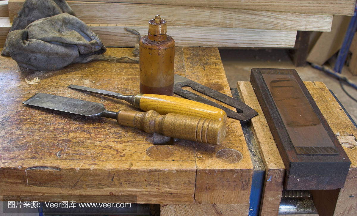 鑿子、刨鐵和磨具